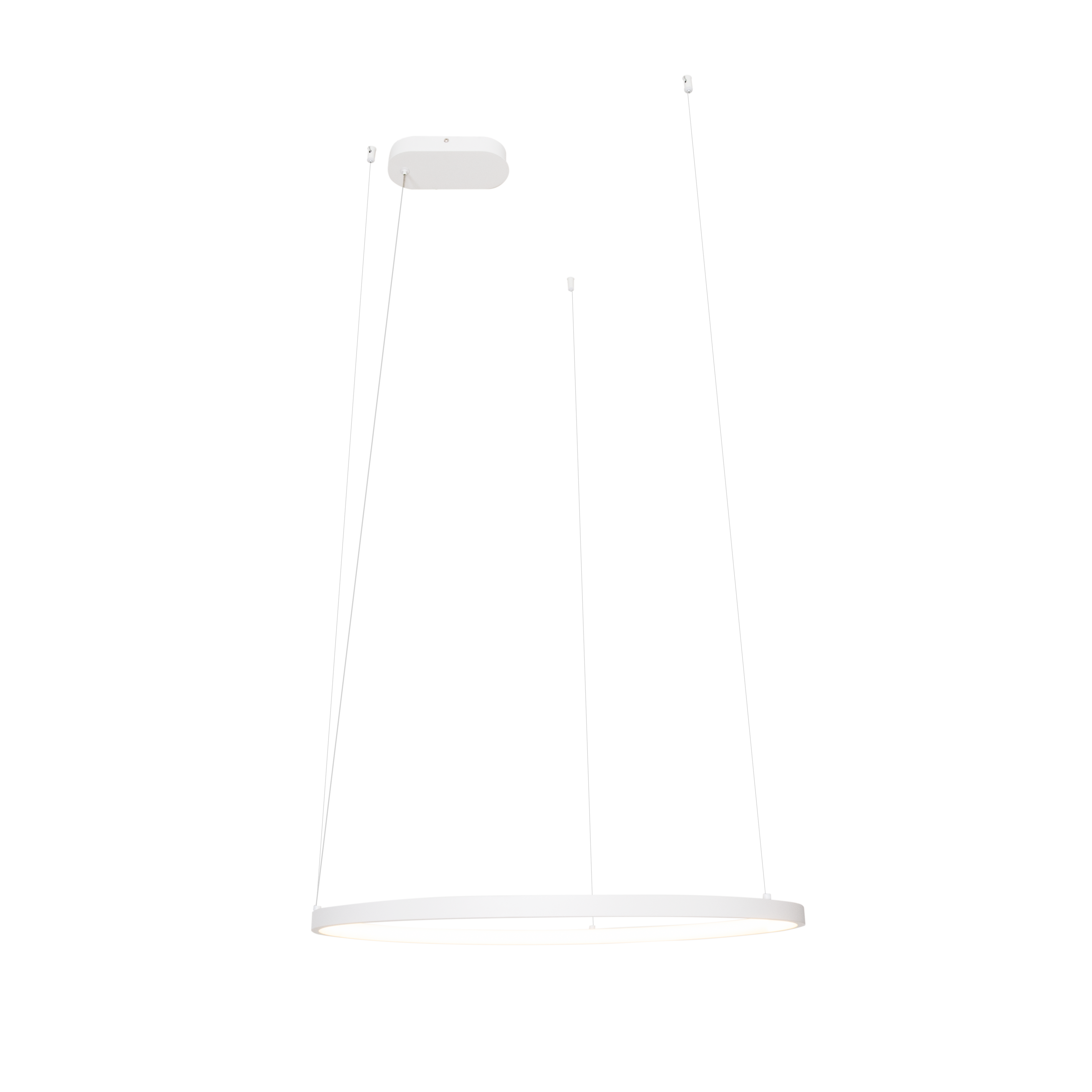 Maxlight Lampa wisząca Visual Hor 24W - Aluminium + silikon - Biały P0655