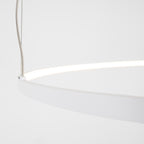 Maxlight Lampa wisząca Visual Hor 24W - Aluminium + silikon - Biały P0655