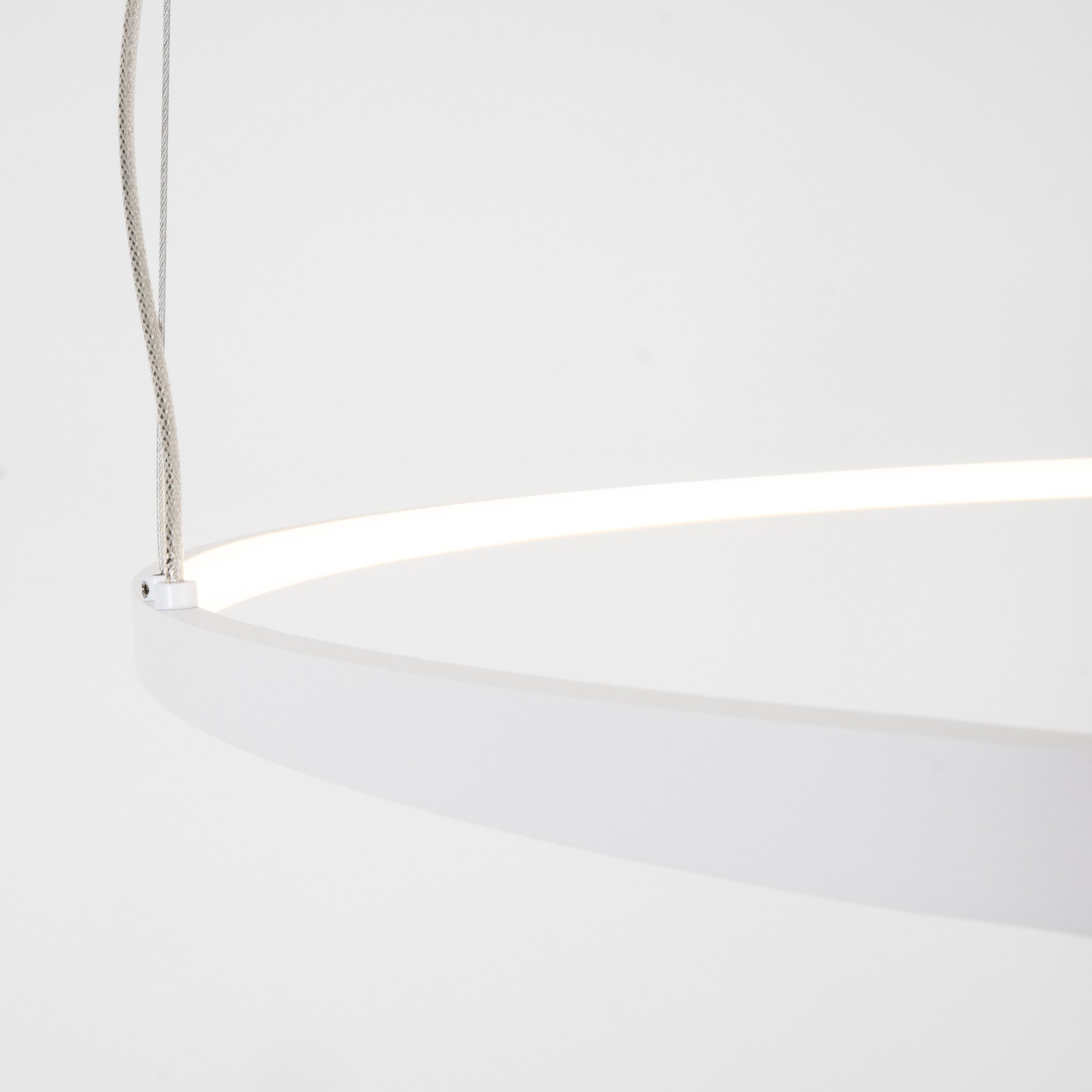 Maxlight Lampa wisząca Visual Hor 24W - Aluminium + silikon - Biały P0655