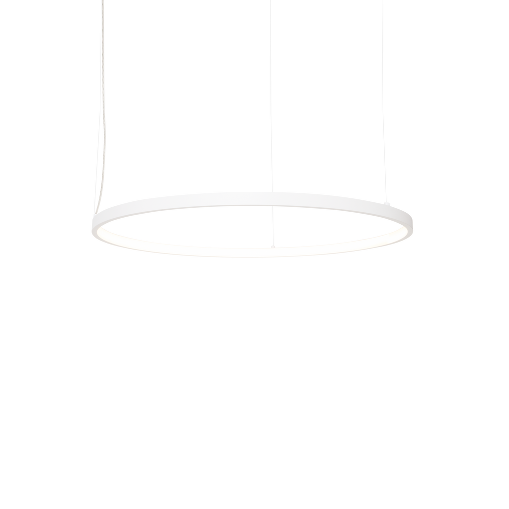 Maxlight Lampa wisząca Visual Hor 24W - Aluminium + silikon - Biały P0655