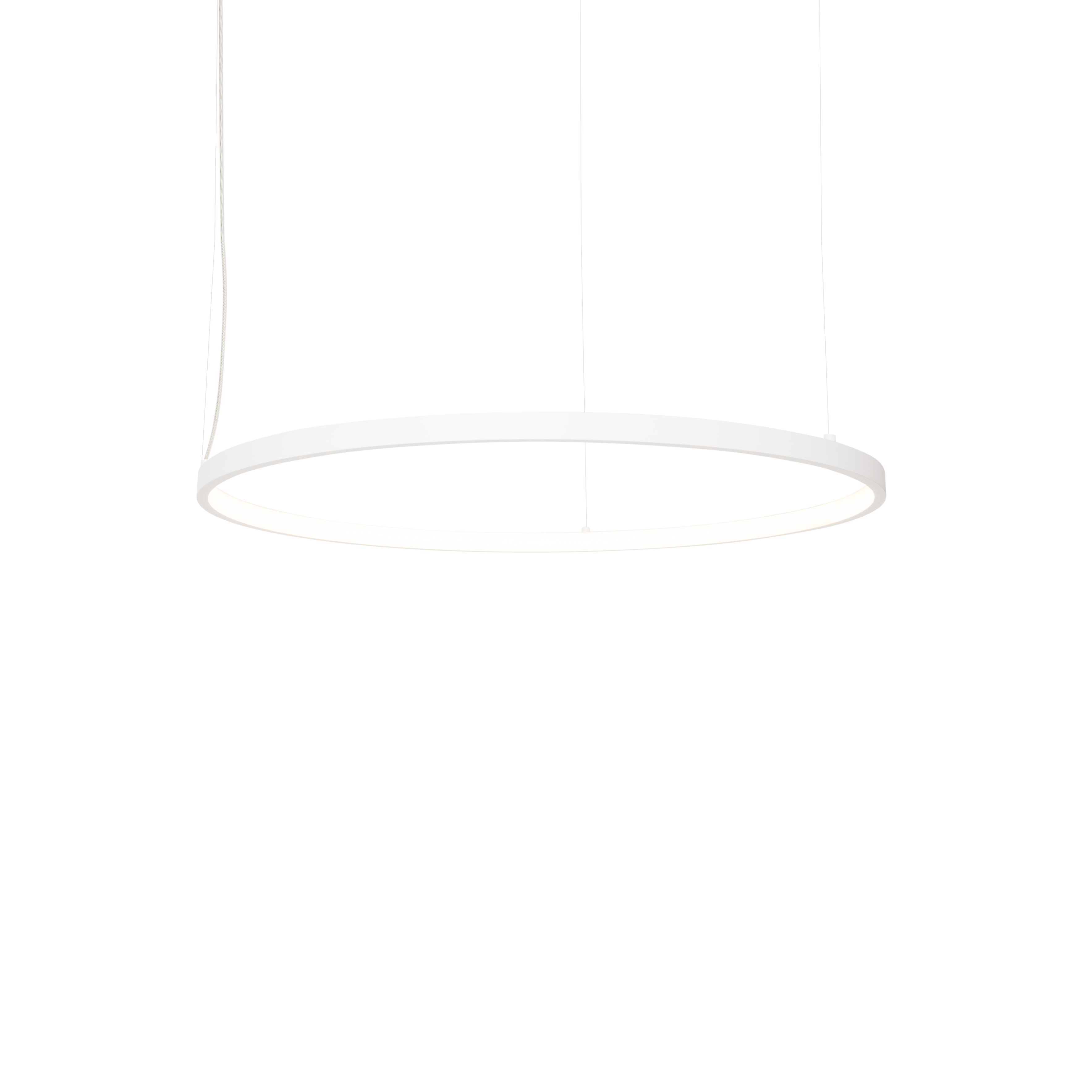 Maxlight Lampa wisząca Visual Hor 24W - Aluminium + silikon - Biały P0655