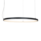 Maxlight Lampa wisząca Visual Hor 24W - Aluminium + silikon - Czarny P0656