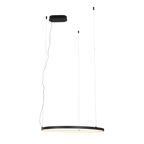 Maxlight Lampa wisząca Visual Hor 24W - Aluminium + silikon - Czarny P0656