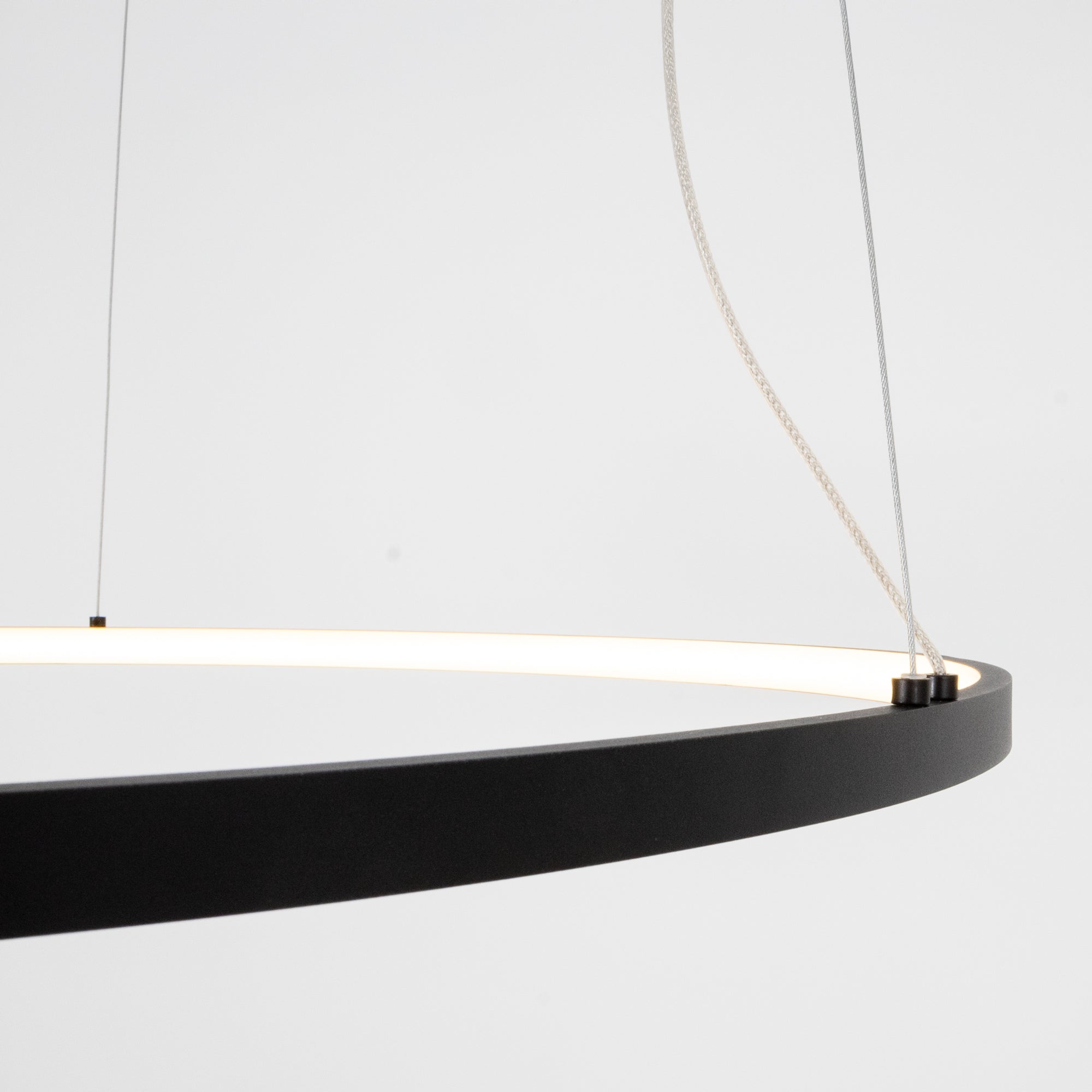 Maxlight Lampa wisząca Visual Hor 24W - Aluminium + silikon - Czarny P0656