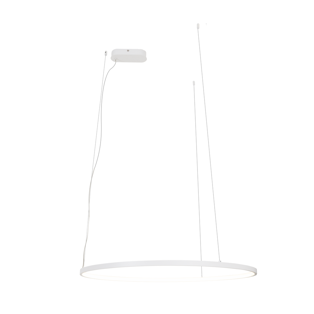 Maxlight Lampa wisząca Visual Hor 30W - Aluminium + silikon - Biały P0657