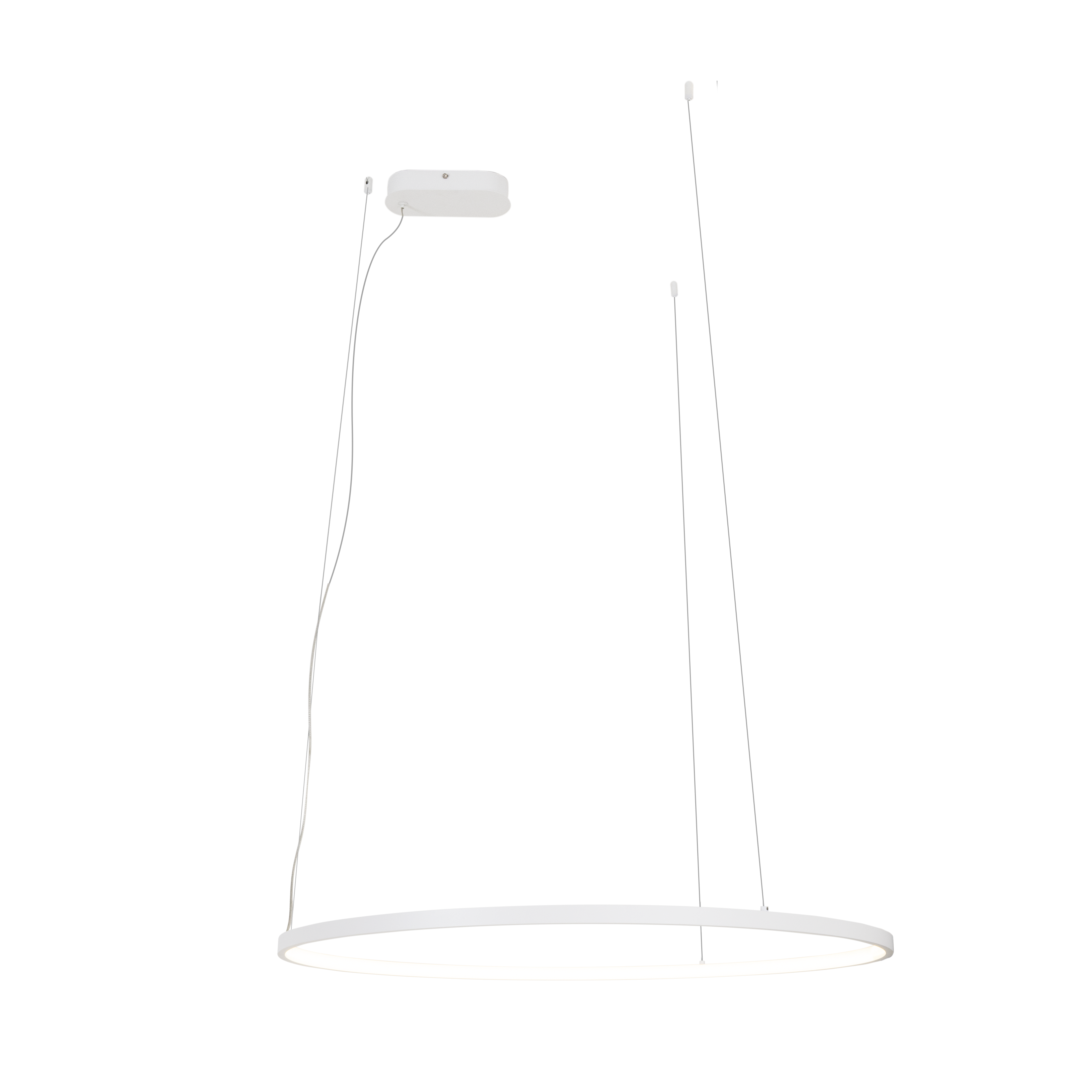 Maxlight Lampa wisząca Visual Hor 30W - Aluminium + silikon - Biały P0657