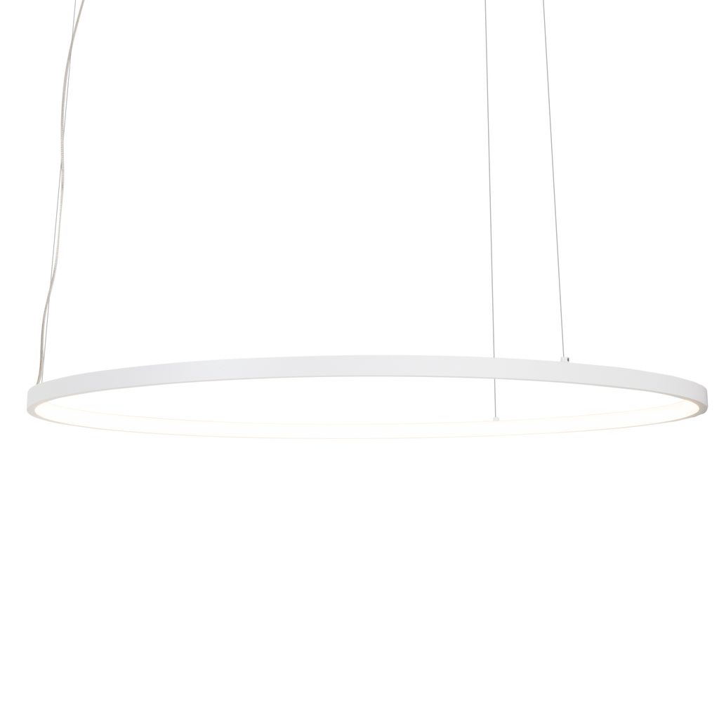Maxlight Lampa wisząca Visual Hor 30W - Aluminium + silikon - Biały P0657