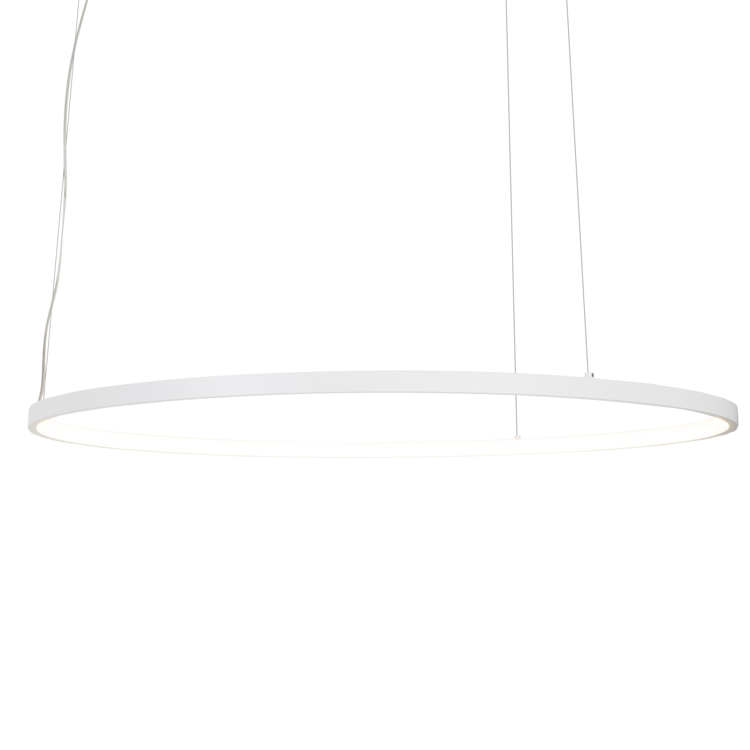 Maxlight Lampa wisząca Visual Hor 30W - Aluminium + silikon - Biały P0657