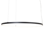 Maxlight Lampa wisząca Visual Hor 30W - Aluminium + silikon - Czarny P0658