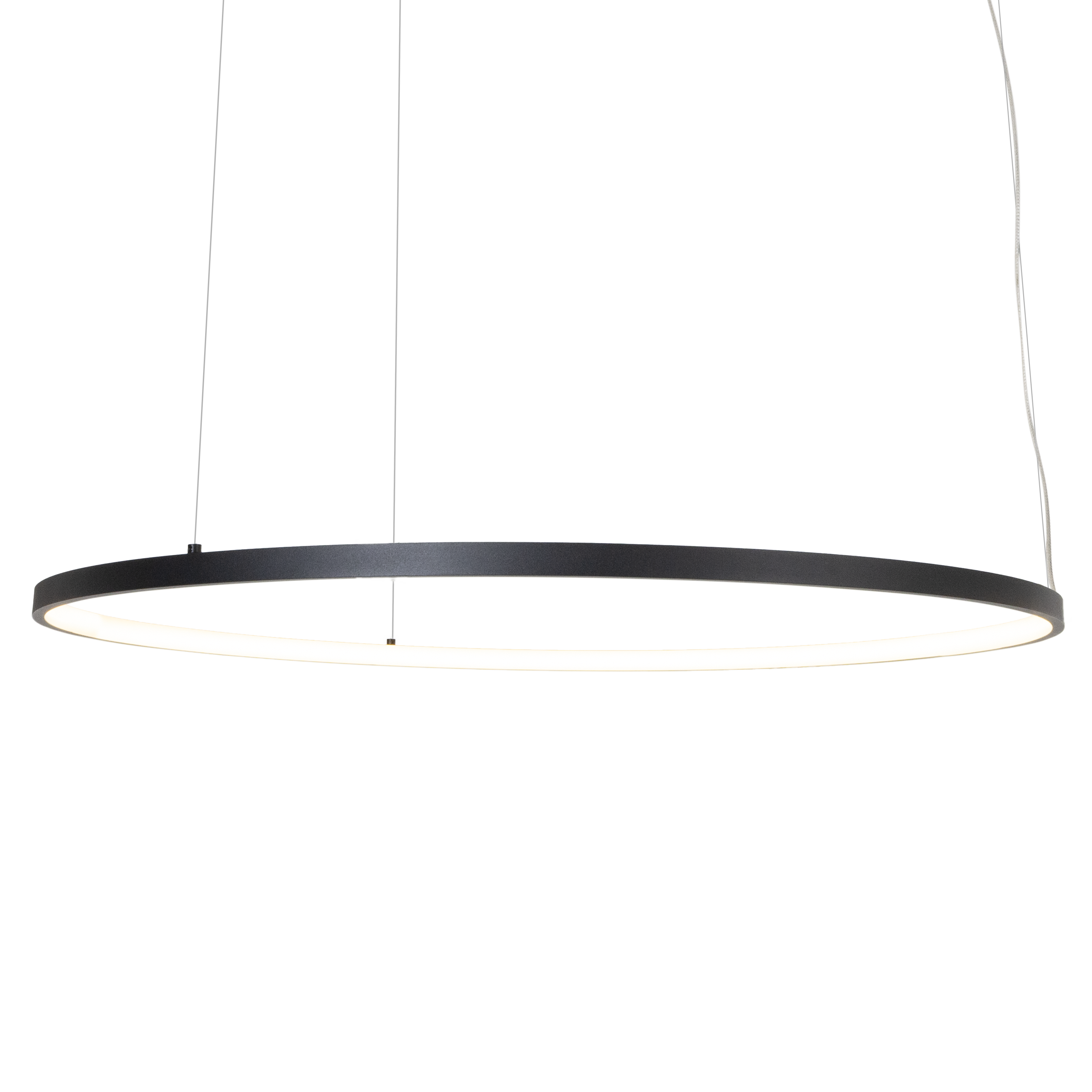 Maxlight Lampa wisząca Visual Hor 30W - Aluminium + silikon - Czarny P0658