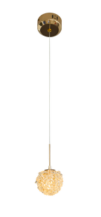 Maxlight Lampa wisząca Rita - Kryształ K9 - Złoty P0679