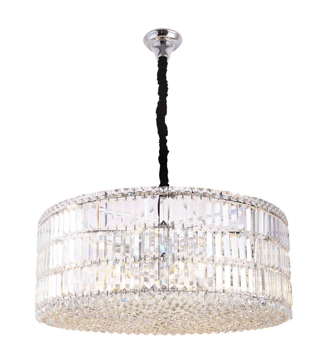 Maxlight Lampa wisząca Puccini 80cm - Metal + szkło - Chrom P0268