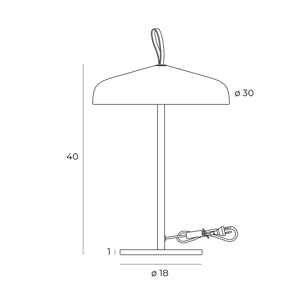 Maxlight Lampa stołowa Nord - Aluminium + stal + akryl - Czarny T0049