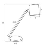 Maxlight Lampa stołowa Laxer - Metal - Biały + czarny T0052