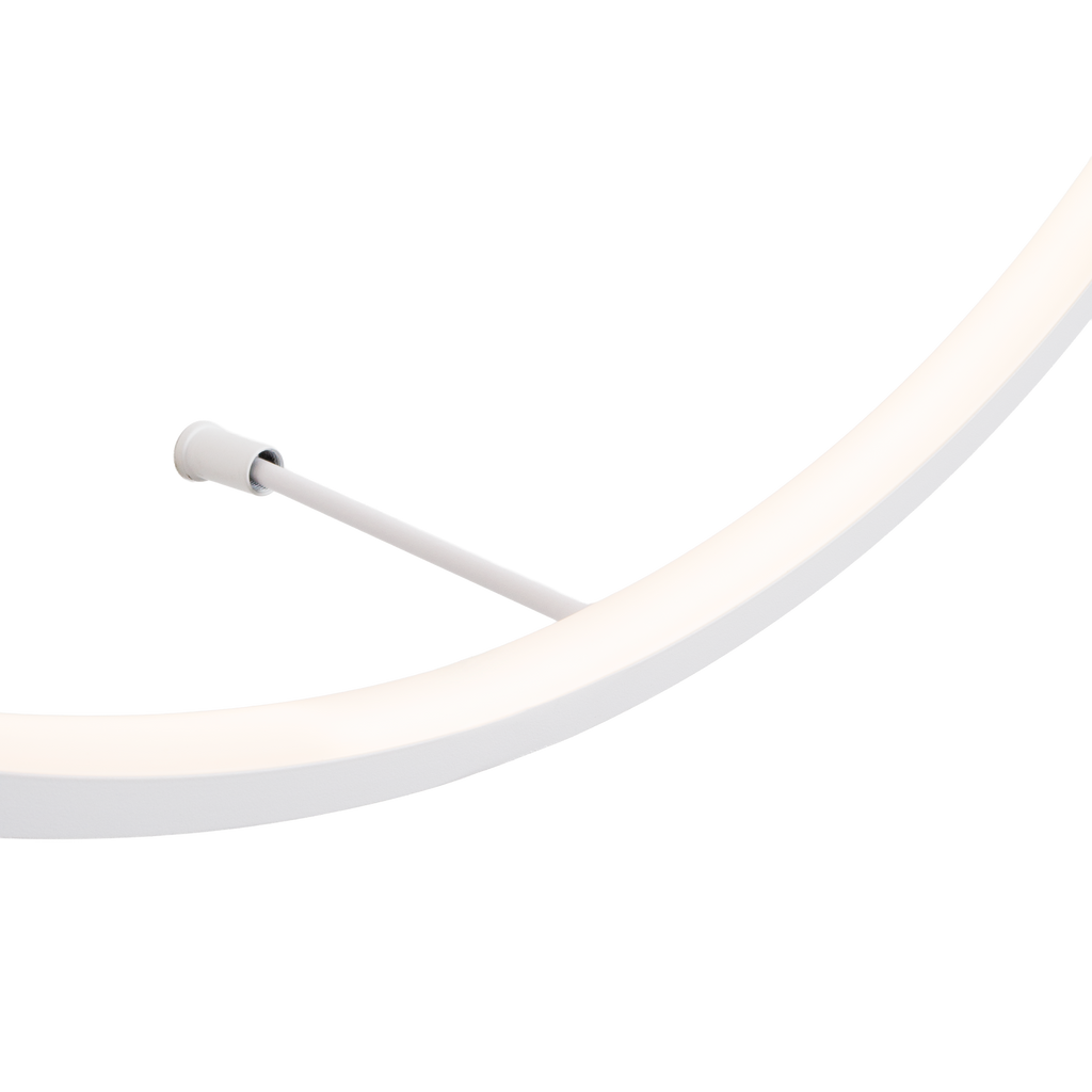 Maxlight Kinkiet Visual 24W - Aluminium + silikon - Biały W0434