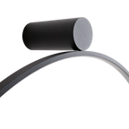 Maxlight Kinkiet Visual 30W - Aluminium + silikon - Czarny W0437