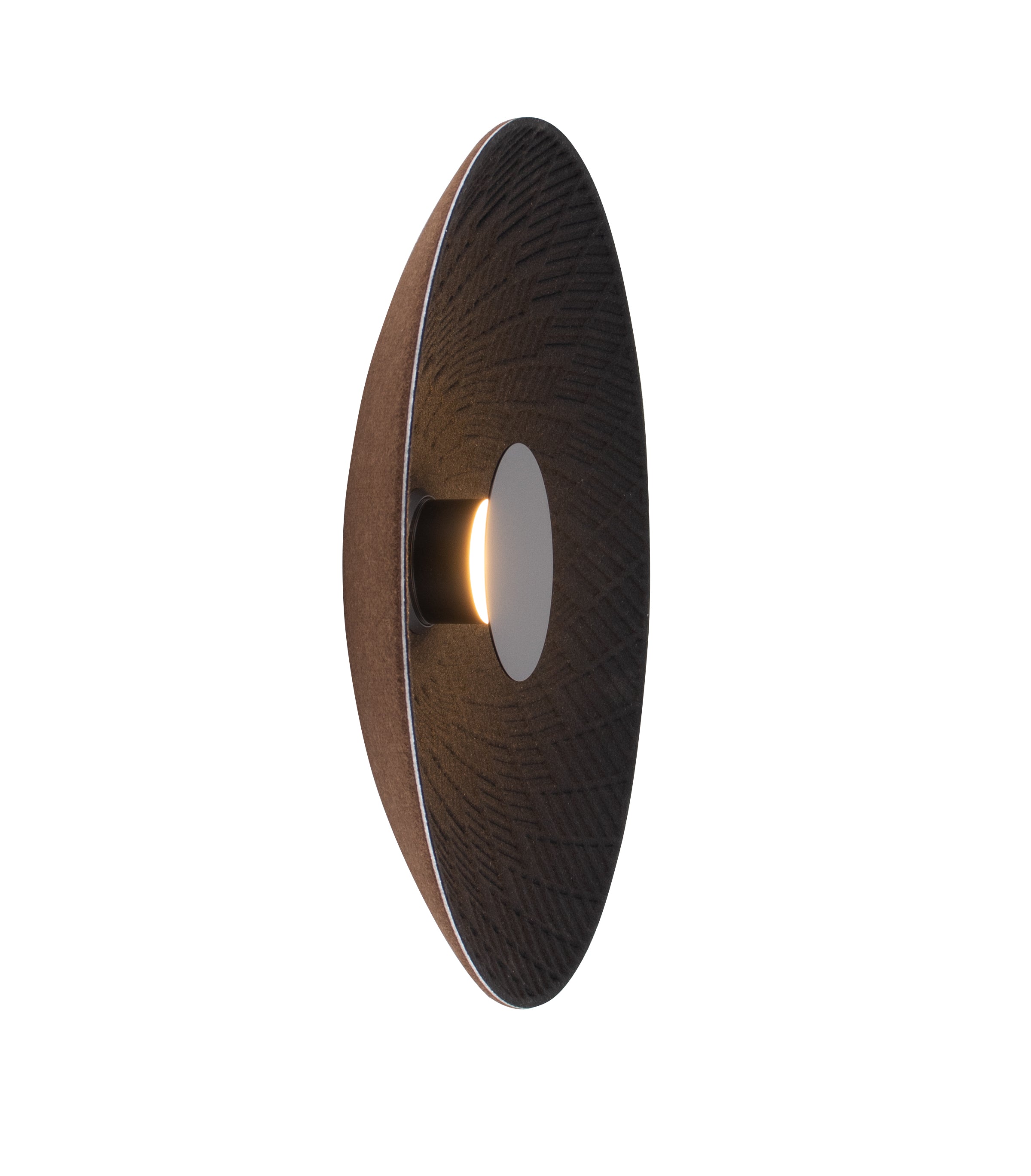 Maxlight Kinkiet Misaki - Filc - Czarny - brązowy RAL8025 W0456