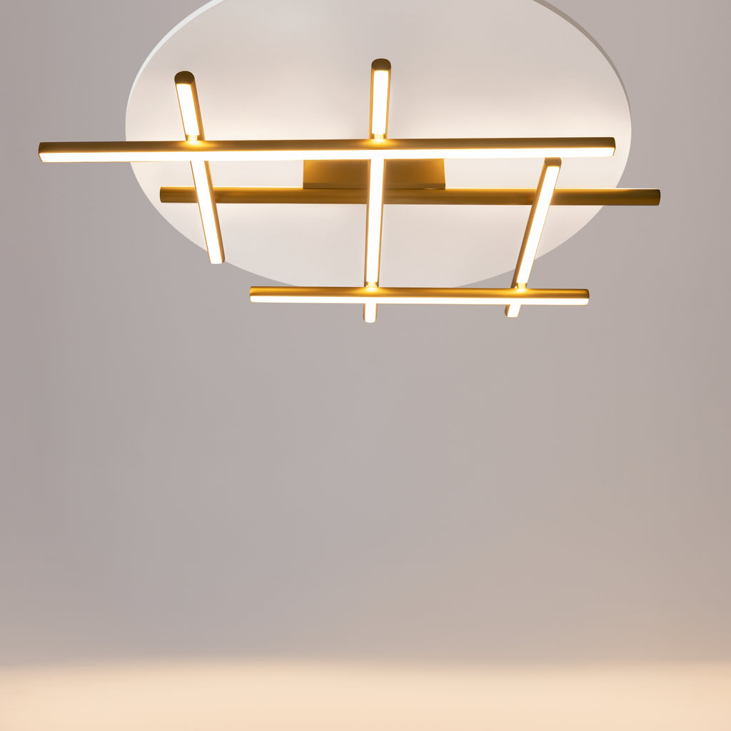 Maytoni Plafon Radiance - Aluminium - Złoty MOD278CL-L50G3K