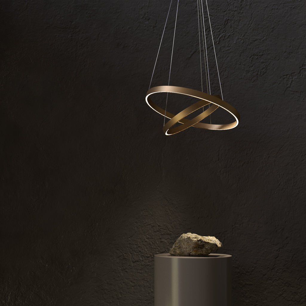 Maytoni Lampa wisząca Rim - Aluminium - Mosiądz MOD058PL-L74BS4K