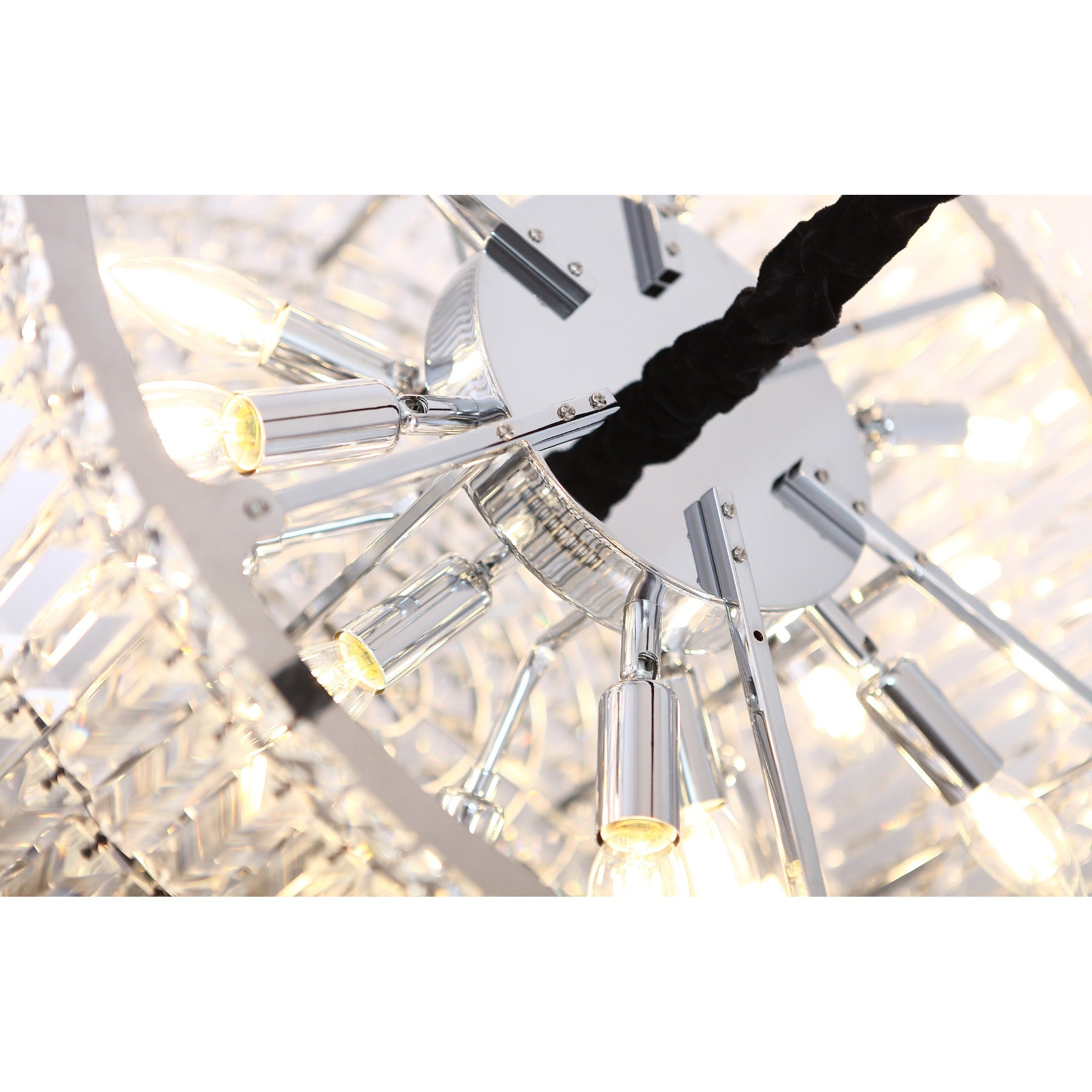Maxlight Lampa wisząca Puccini 40cm - Metal + szkło - Chrom P0266
