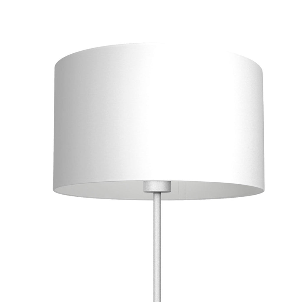 lampa podł. Arden prosta, white, cylinder shade dia 400, h 250 white 1xE27