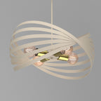 żyrandol Sparkle beige/gold 4xE27