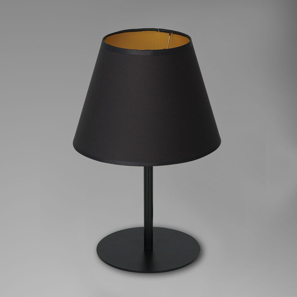 lampka gab. Arden H 34 black, cone shade dia 130/200, h 150 black/gold 1xE27