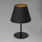 lampka gab. Arden H 34 black, cone shade dia 130/200, h 150 black/gold 1xE27