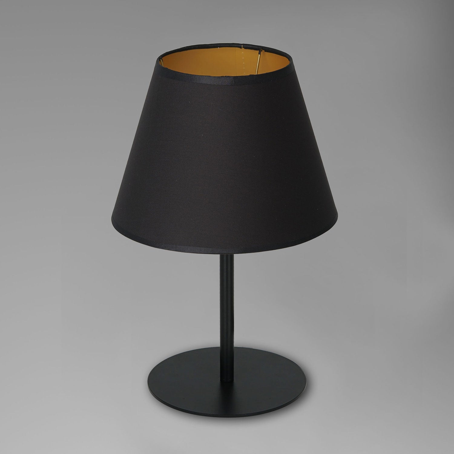 lampka gab. Arden H 34 black, cone shade dia 130/200, h 150 black/gold 1xE27