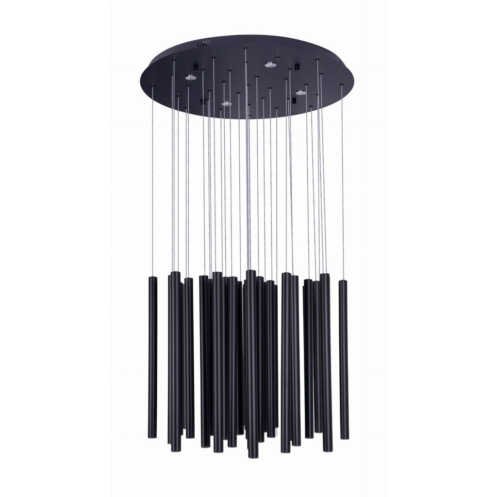 Maxlight Lampa wisząca Organic - Stal nierdzewna + akryl - Czarny P0419D