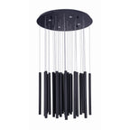 Maxlight Lampa wisząca Organic - Stal nierdzewna + akryl - Czarny P0419D