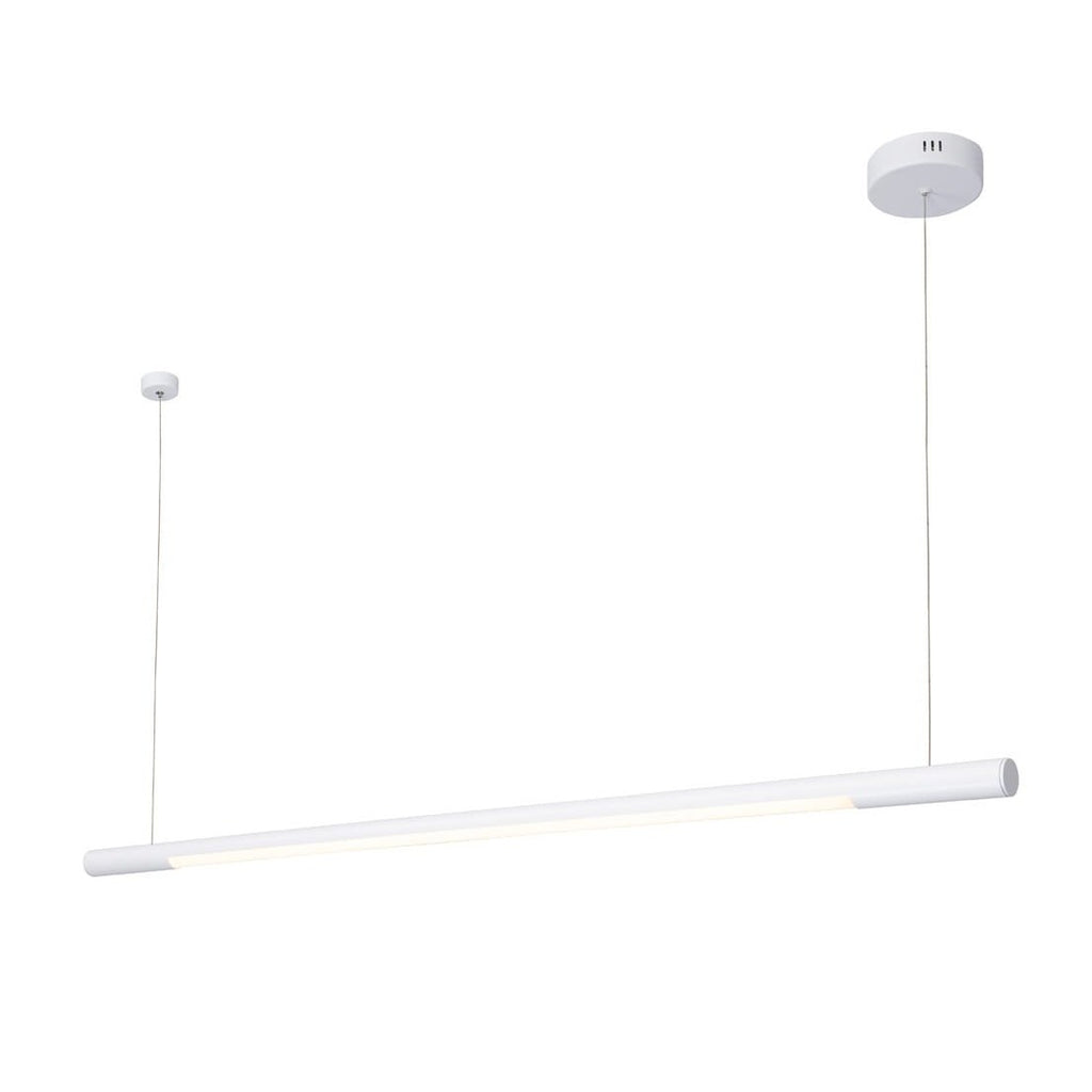 Maxlight Lampa wisząca Organic Horizon 150cm - Stal nierdzewna + akryl - Biały P0361