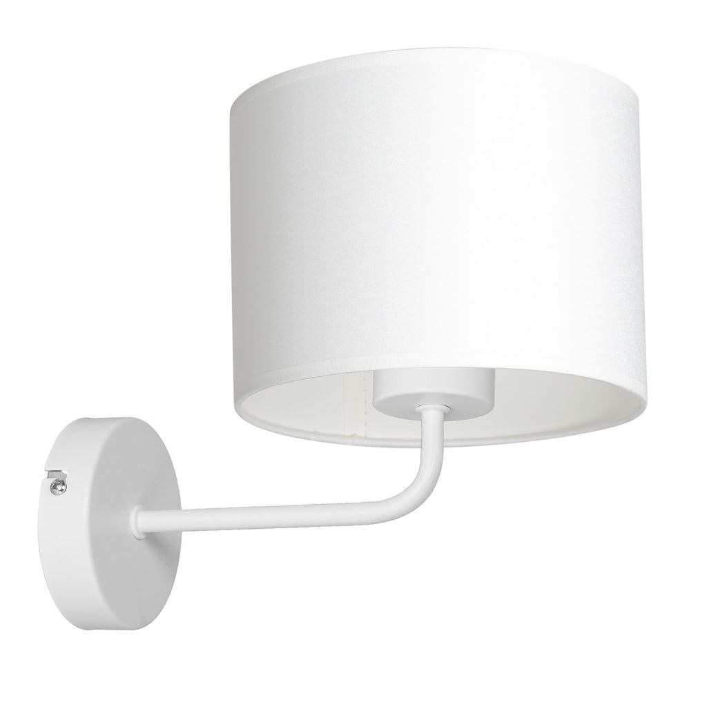 kinkiet Arden white, cylinder shade dia 180, h 150 white 1xE27