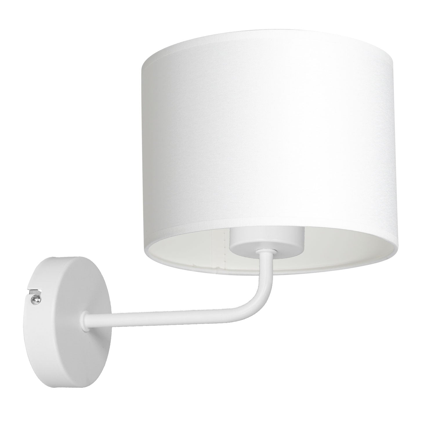 kinkiet Arden white, cylinder shade dia 180, h 150 white 1xE27