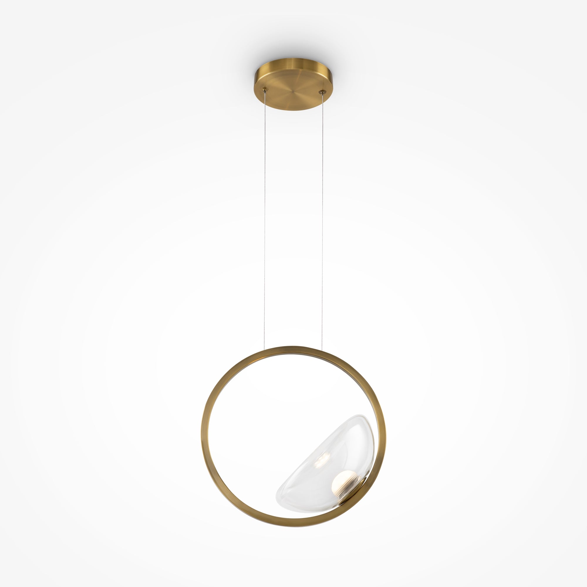 Maytoni Lampa wisząca Lunare - Metal - Mosiądz MOD327PL-L5BS3K