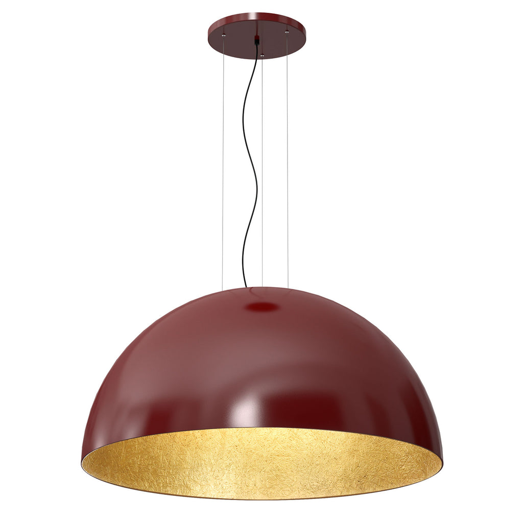 żyrandol Compo 1/2 bool ( dia 1000) burgundy/gold 1xE27