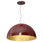 żyrandol Compo 1/2 bool ( dia 1000) burgundy/gold 1xE27