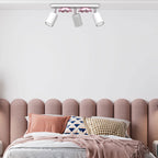 spot Flower white/pink 3xGU10