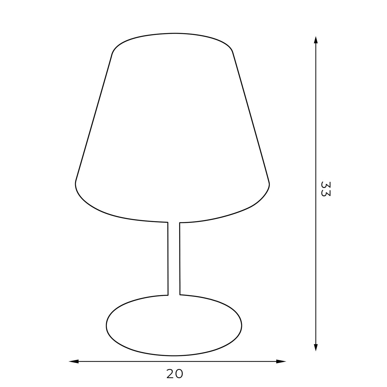 lampka gab. Arden H 34 black, cone shade dia 130/200, h 150 green/gold 1xE27