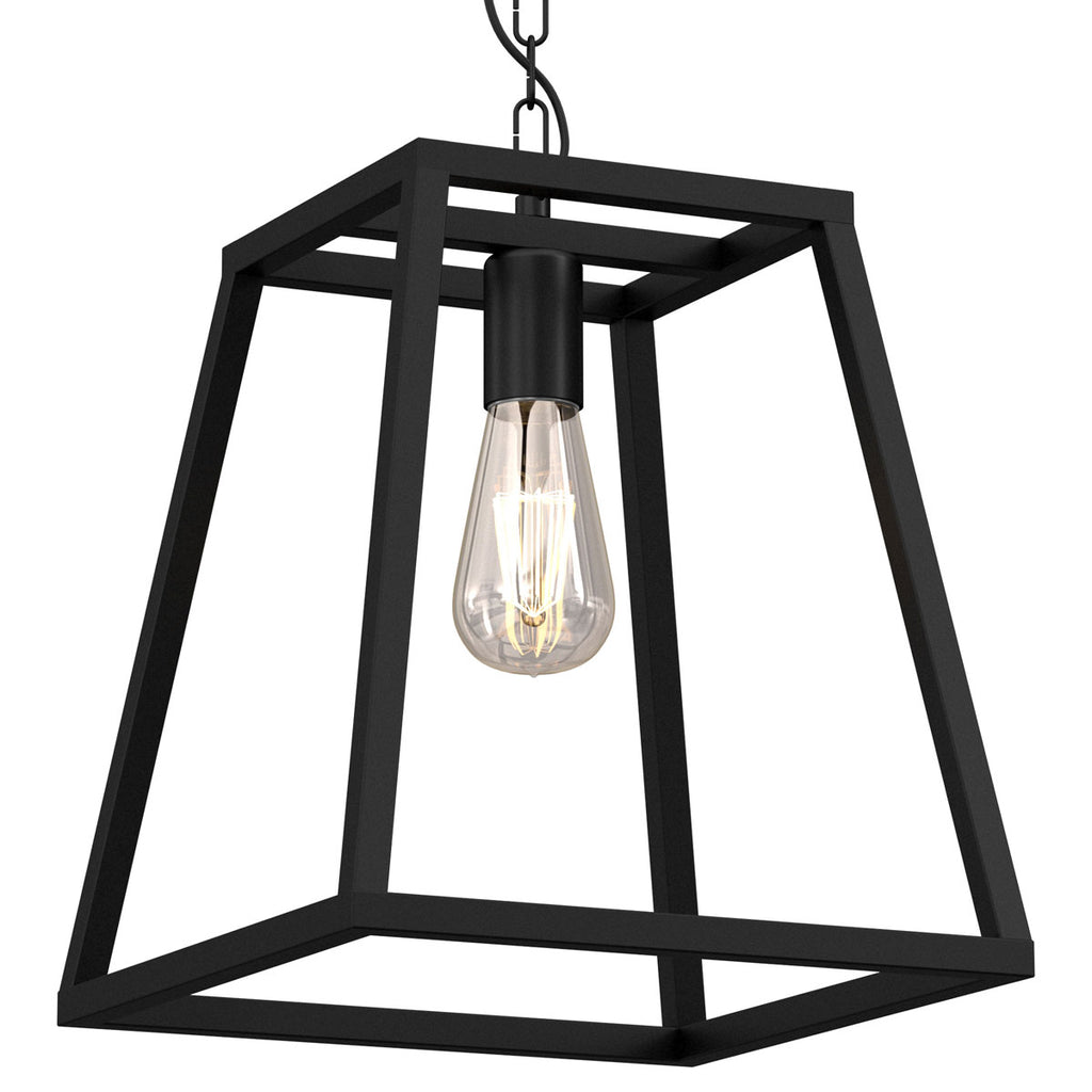 ceiling lamp Frame trapeze medium 1xE27 (colour black matt)