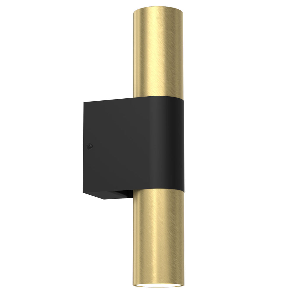 kinkiet Raito black/brass 2xGU10