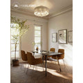 Maxlight Plafon Amsterdam 60cm - Metal + szkło + tkanina + akryl - Chrom C0060