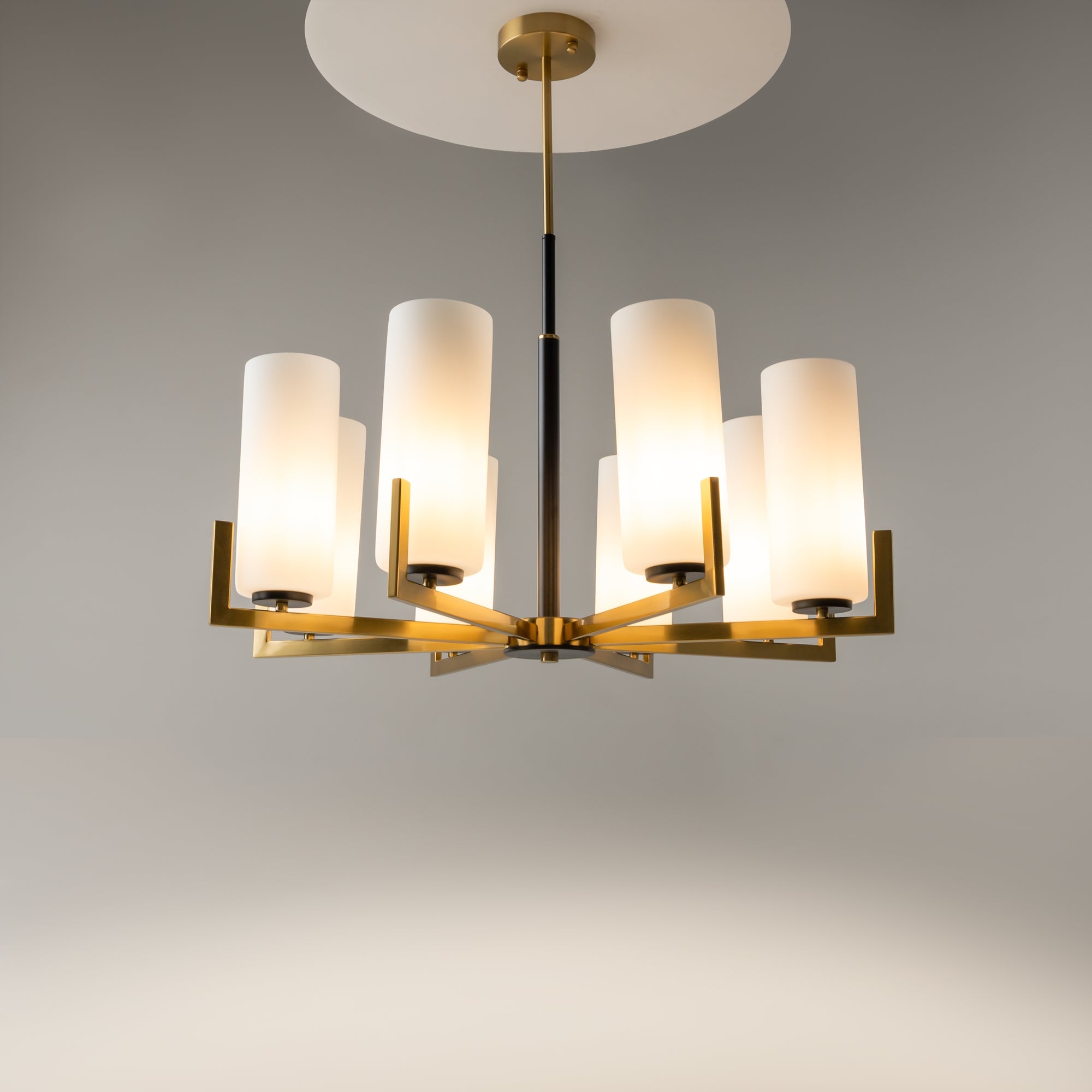 Maytoni Lampa wisząca Fortano - Metal - Czarny + mosiądz MOD089PL-08BS