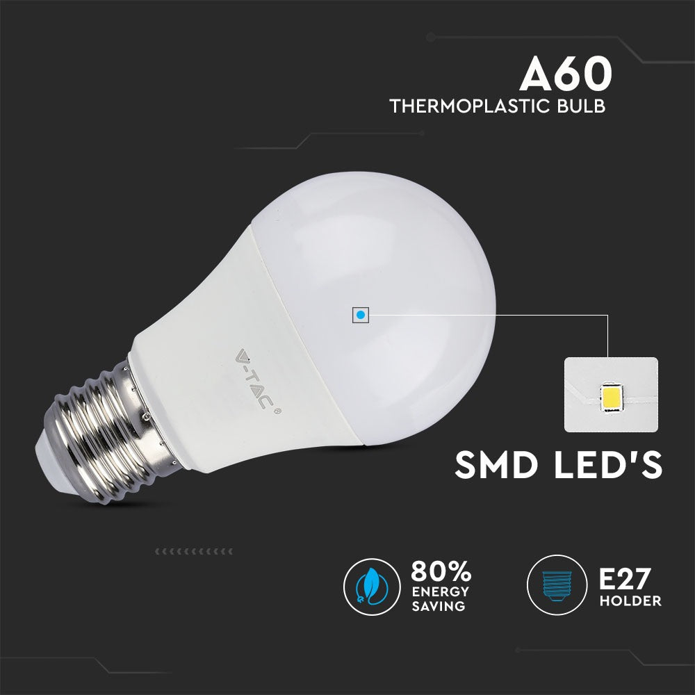 11W A60 Żarówka LED / Barwa:4000K / Trzonek: E27