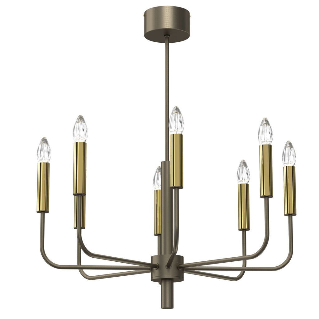 żyrandol Akasya titanium-bronze/gold 8xE14