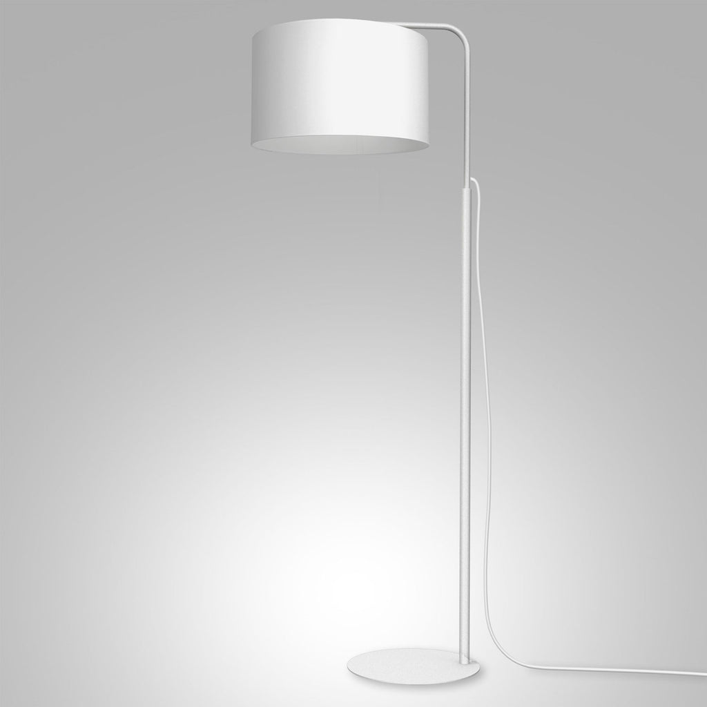 lampa podł. Arden ramię, white, cylinder shade dia 400, h 250 white 1xE27