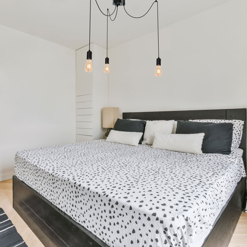żyrandol Spindel black 3xE27