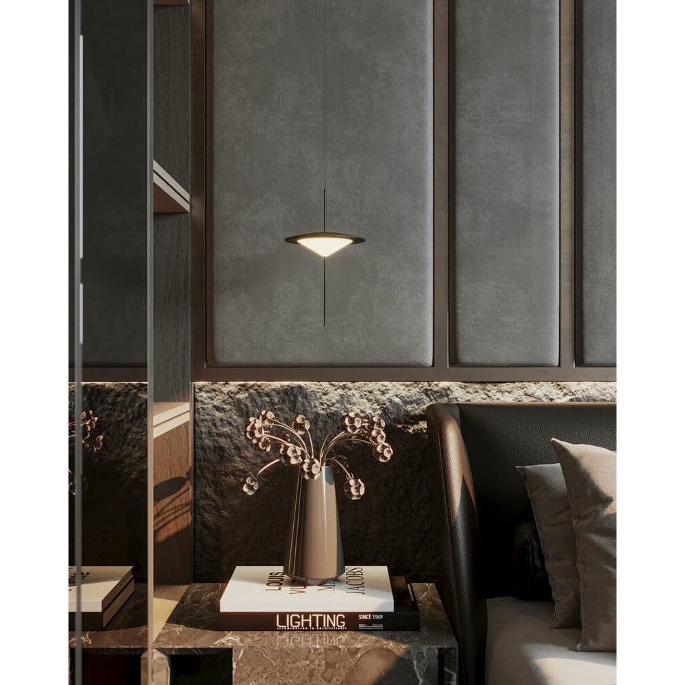 Maxlight Lampa wisząca Cone II - Metal + szkło mleczne - Czarny P0555