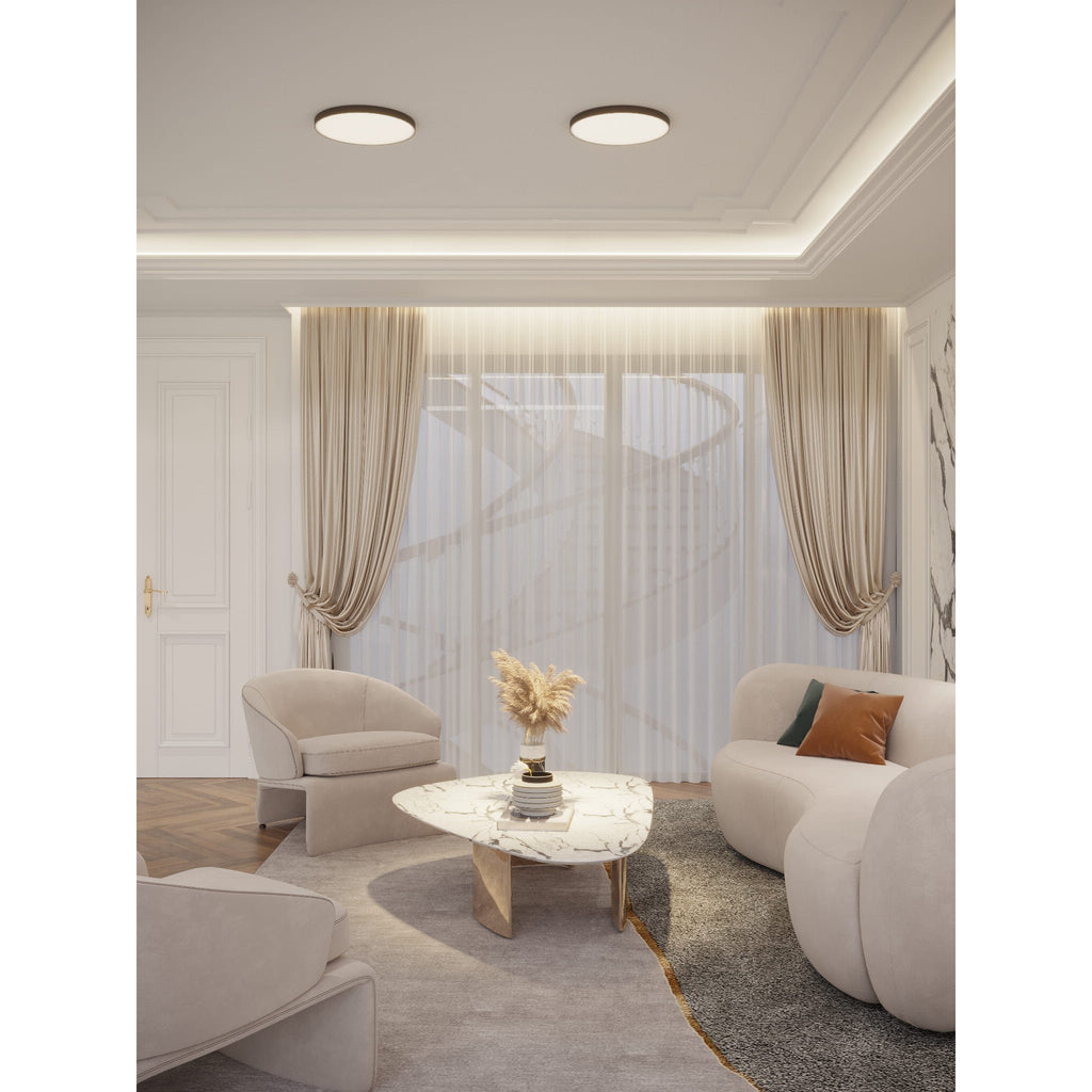 Maxlight Plafon Lumos 36W - Tworzywo sztuczne - Czarny C0270