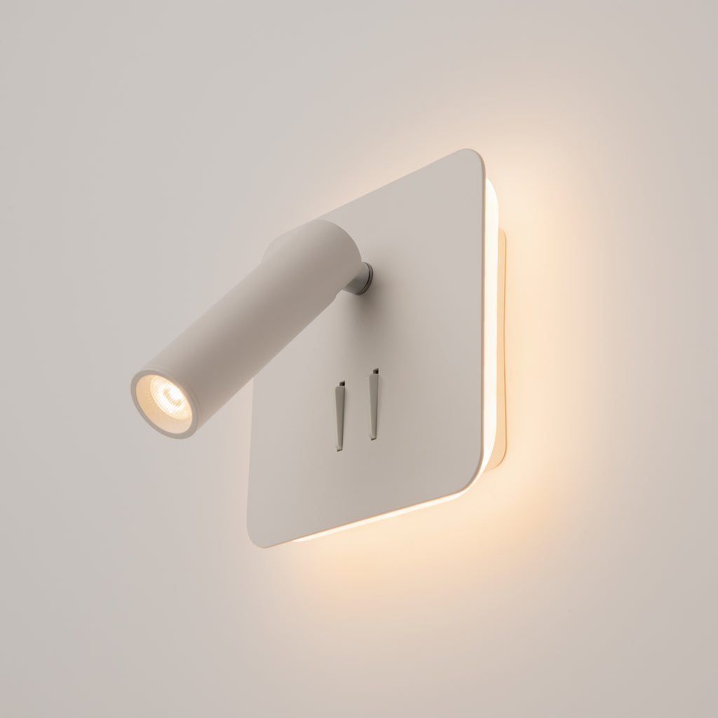 Maytoni Kinkiet Ios 176 - Aluminium - Biały C175-WL-01-6W-W
